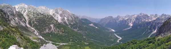 View of the valley around Valbone