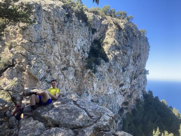 Me chilling on a rock between Deia and Port de Valldemossa