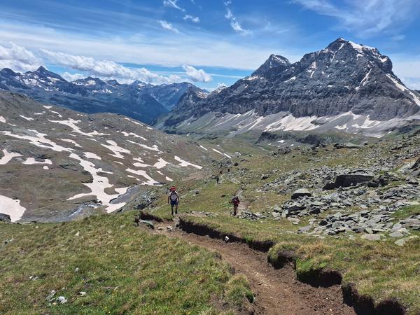 Climbing towards the Theodul pass