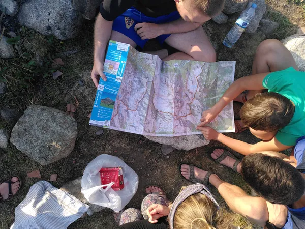 Planning for the hike of the next day